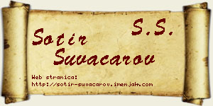 Sotir Suvačarov vizit kartica